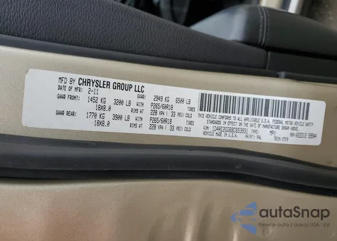 2011 Dodge Durango Express z USA, uszkodzony, nr VIN 1D4RE2GG6BC653931